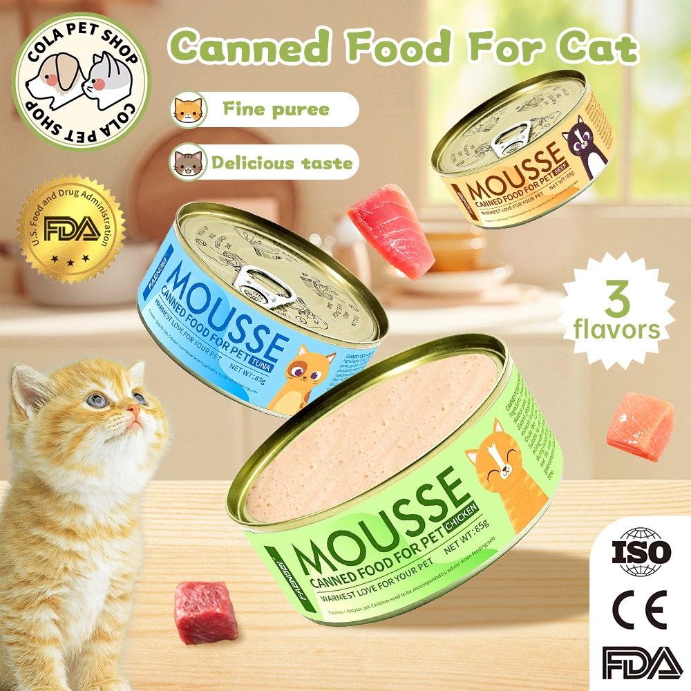 85g Selected Canned Cat Snacks Mousse Cat Wet food Cat Can Pure Natural ...