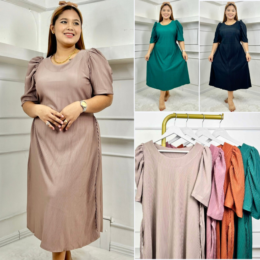 PLUS SIZE FILIPINIANA PLATED DRESS BEST FIT M-3XL BY TAYTAYSIGNATURE ...