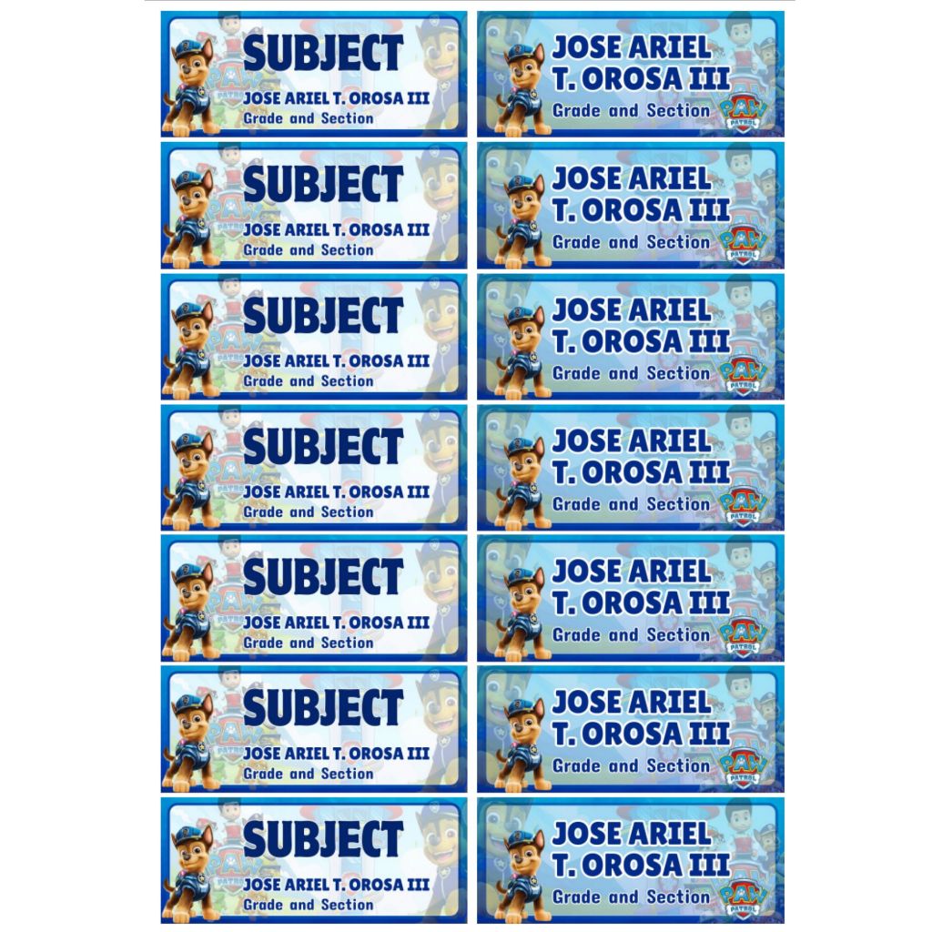 PERSONALIZED NOTEBOOK STICKERS | Shopee Philippines