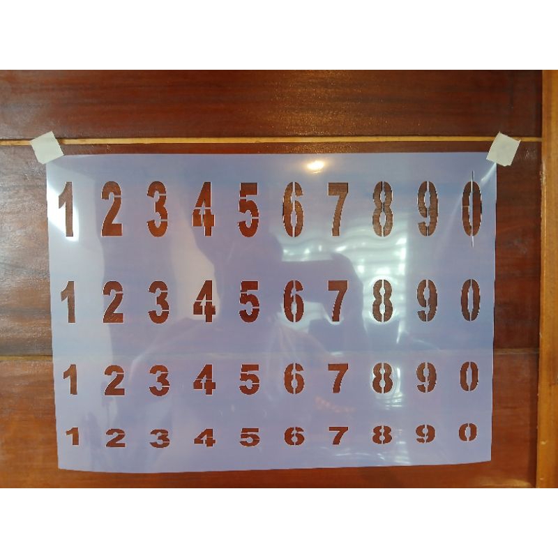 Acetate Film, Stencil Reusable Plastic, Numbers Design 2inch /1.5/ 1 ...