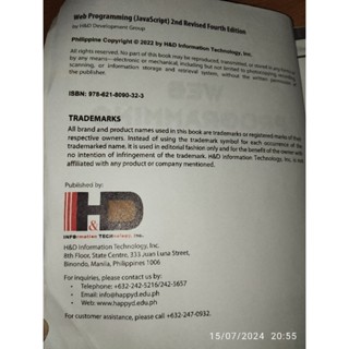 Web Programming Java Script computer book (G8) ( 2nd hand like new ...