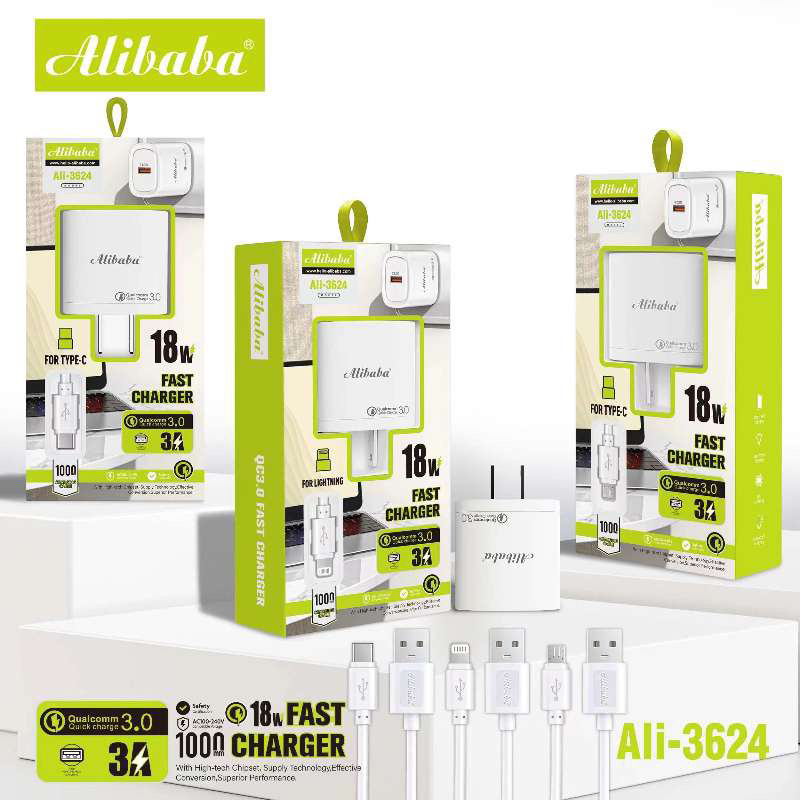 Ali-3624 QC3.0 charger for micro/type c/IOS | Shopee Philippines
