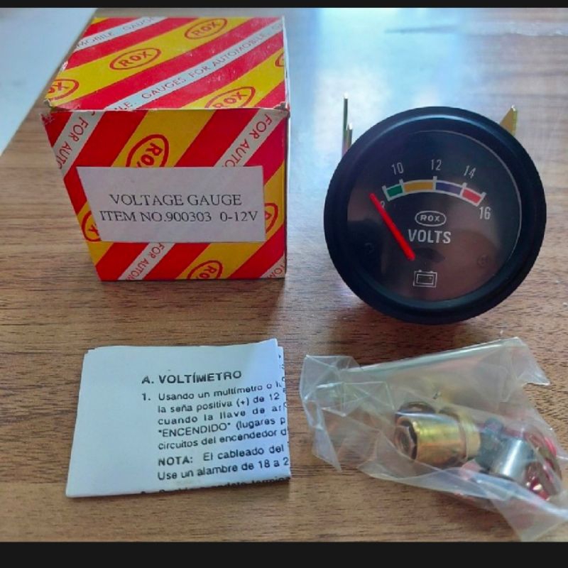 RG-900303 VOLTMETER GAUGES 12VOLT ROX TAIWAN | Shopee Philippines