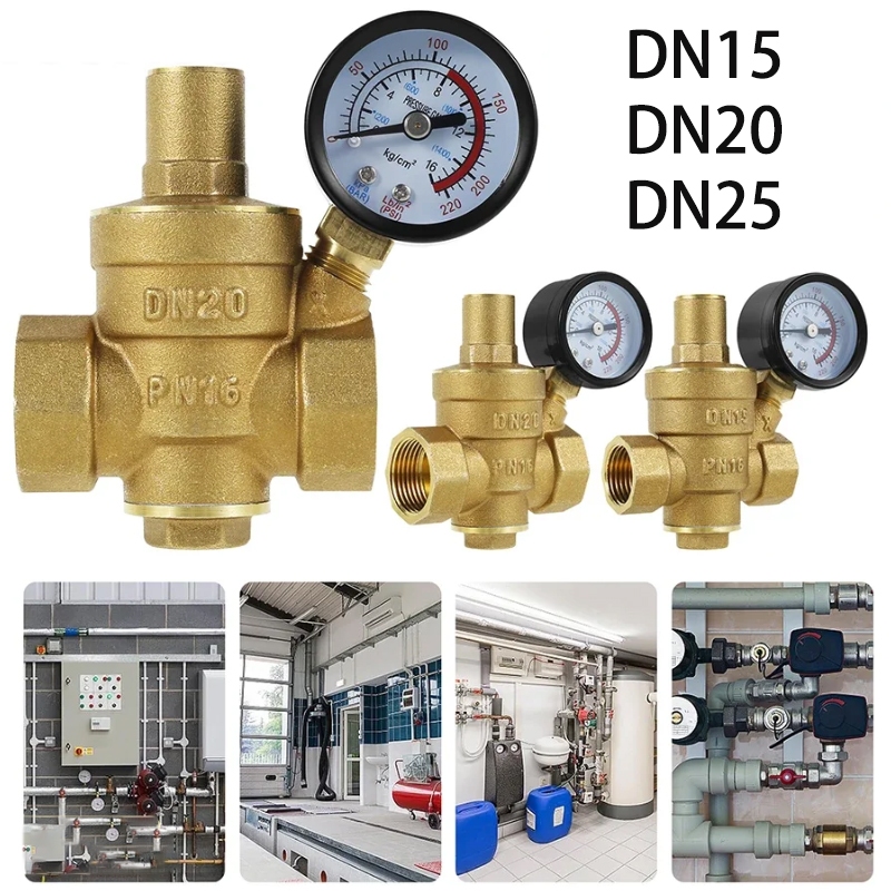 DN15/20/25 Adjustable brass water ressure regulator reducer Water ...