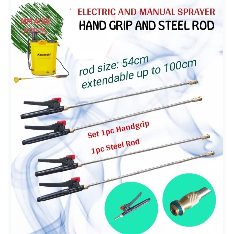 Electric sprayer Steel ROD and Handgrip Set | Shopee Philippines