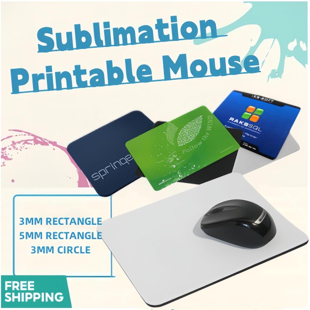 Sublimation Printable Mouse Pad White Rectangle / Circle | Shopee ...