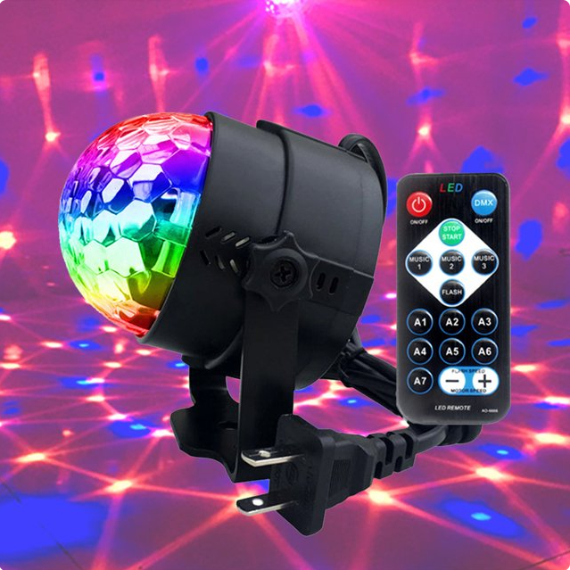 SOUND SENSOR LIGHT PARTY, DISCO PARTY LIGHT WITH REMOTE 220V | Shopee ...