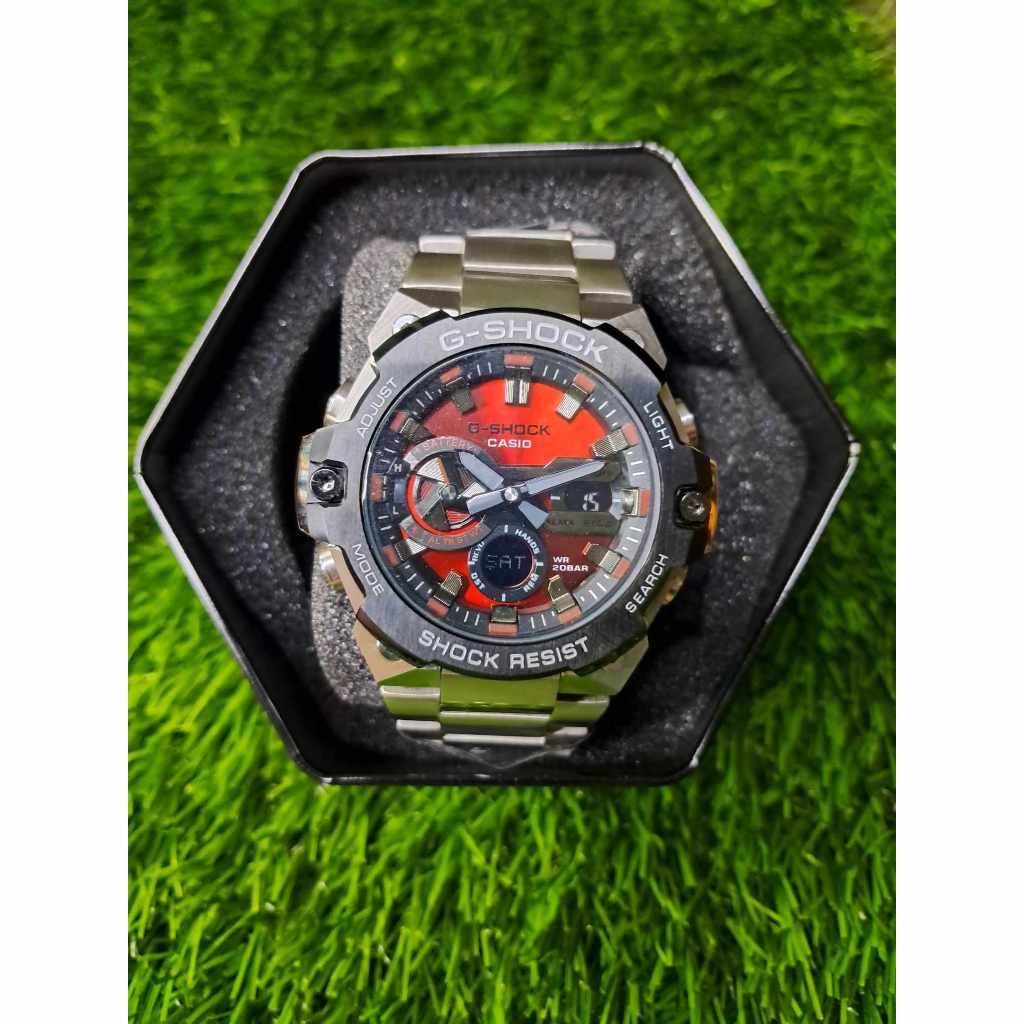 Casio G-Shock G-Steel Men's Watch Analog-Digital Carbon Core Guard ...