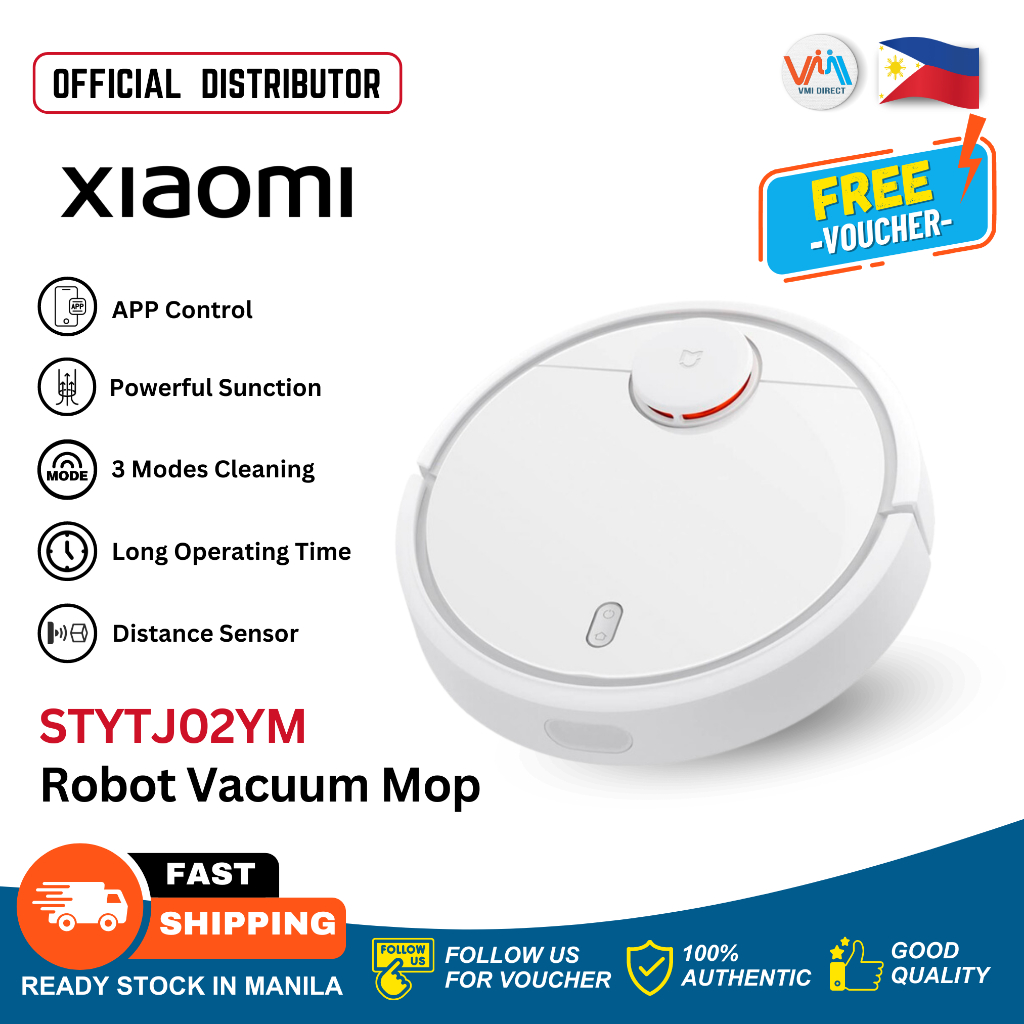Xiaomi Robot Vacuum Mop Cleaner Automatic Sweeping Mopping Cleaning Vacuum  Robot for Home Condo VMI