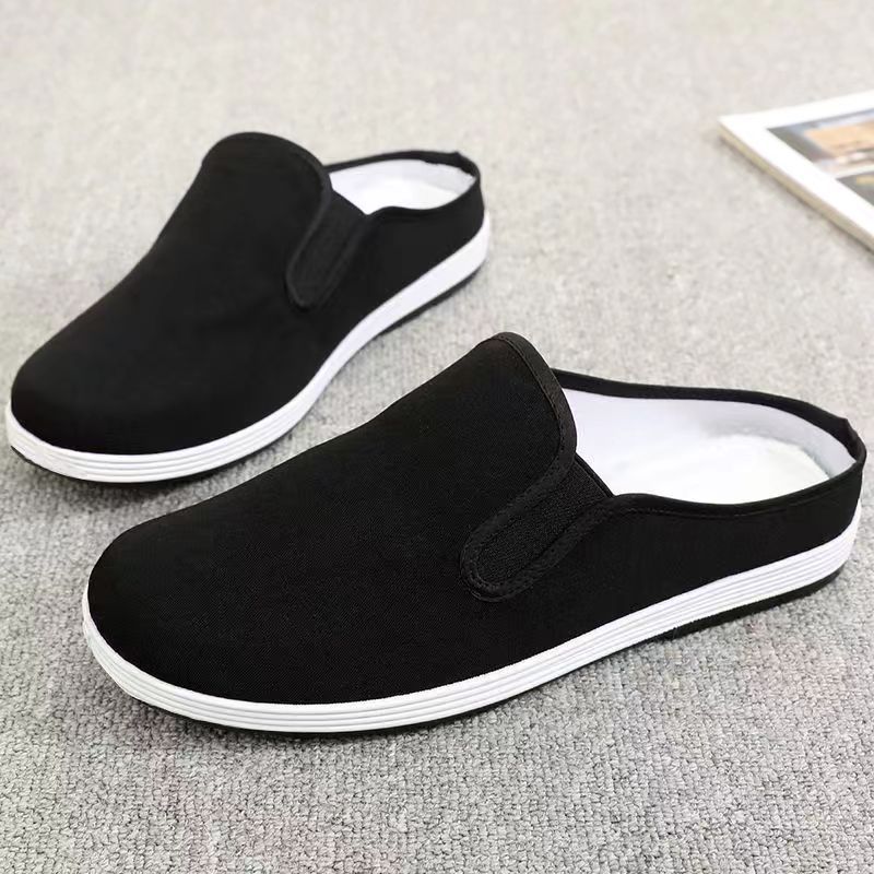 Men Canvas Shoes Anti slip Rubber Shoes Casual Breathable Work Shoes Low Top Men s Shoes Size 39 44 Shopee Philippines