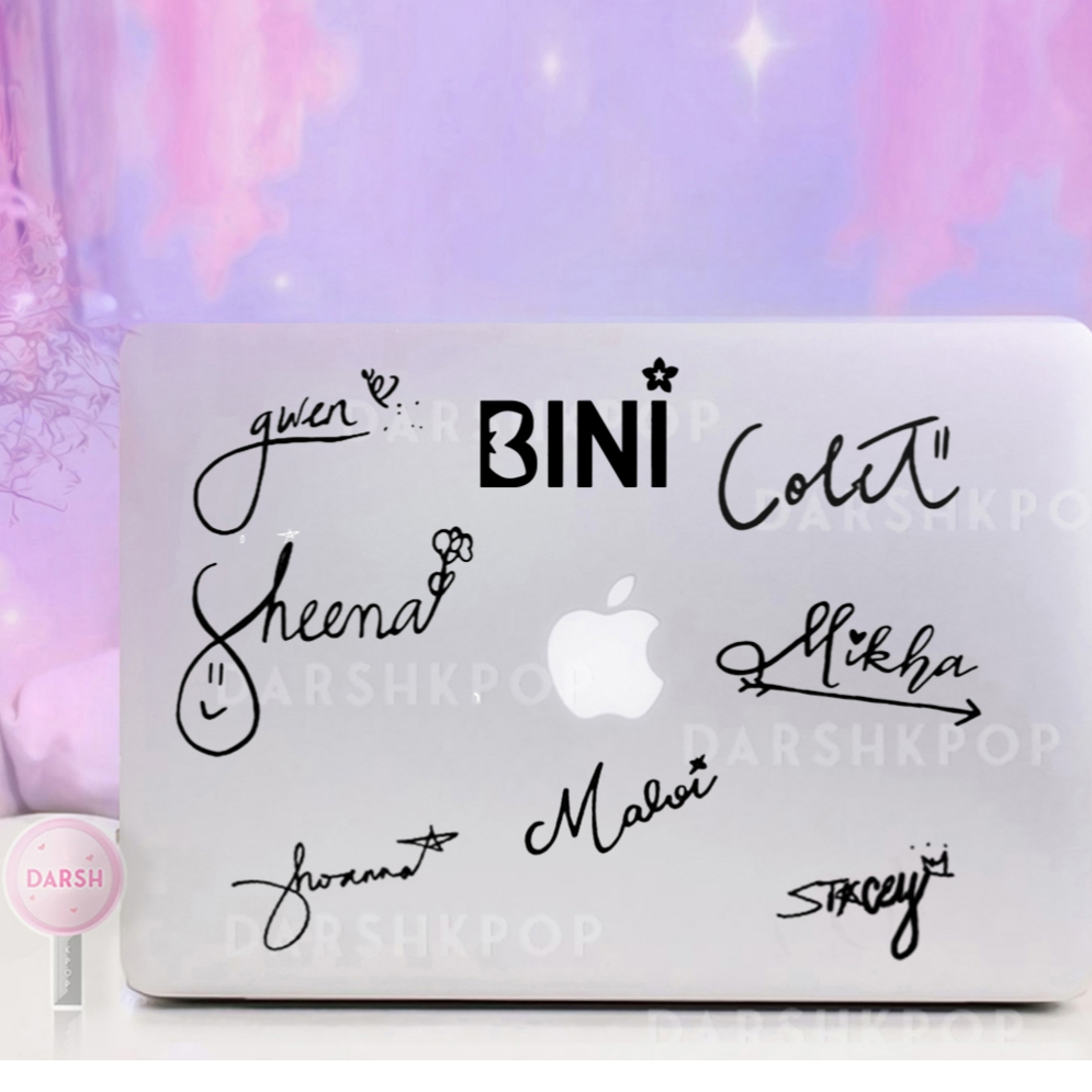 Bini Members Signature Waterproof Decal Vinyl Stickers | Shopee Philippines