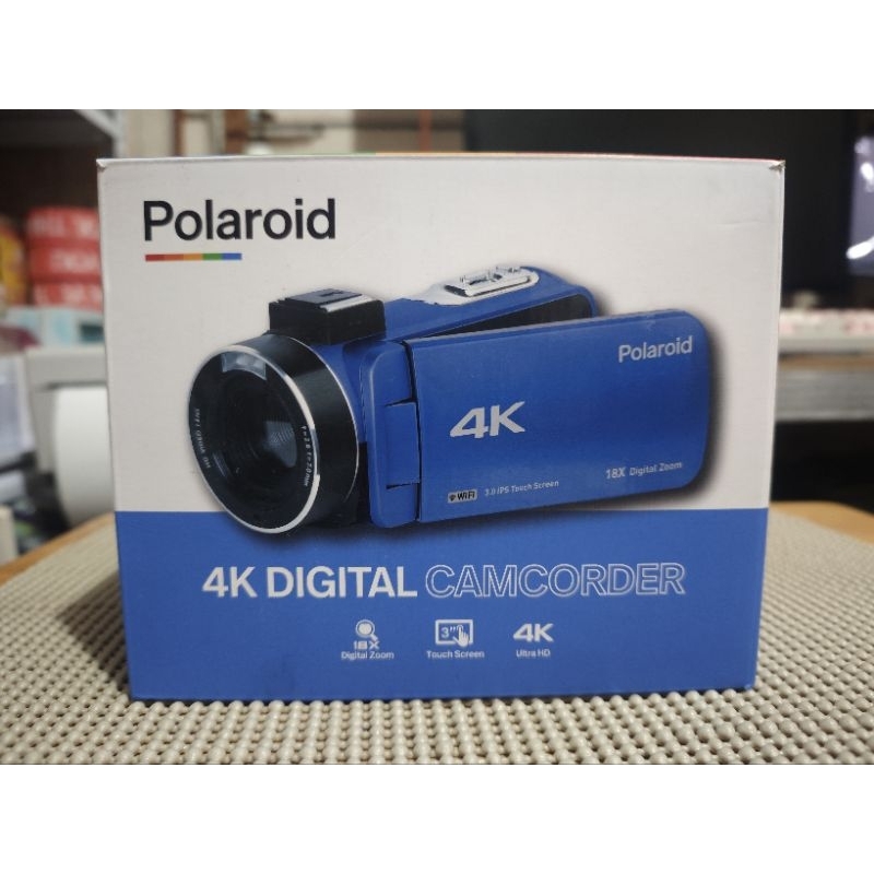 Polaroid 4K Digital Camcorder + Camera, 18x Digital Zoom, ID995HD-BLK ...