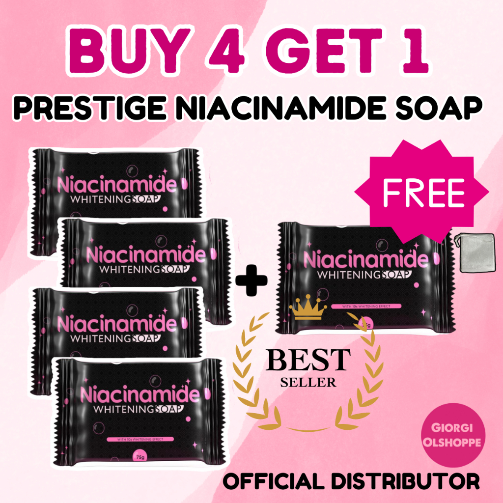 5 pcs Prestige Niacinamide Soap | 10x Whitening Anti Aging Best Selling ...