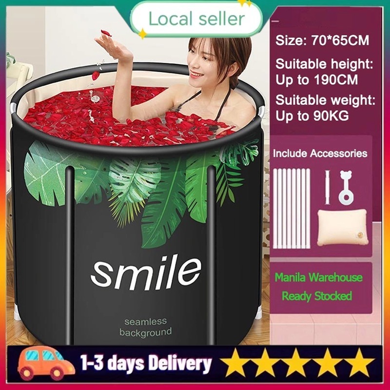 New pattern folding Bathtub Portable PVC Water Tub Outdoor Room Adult ...