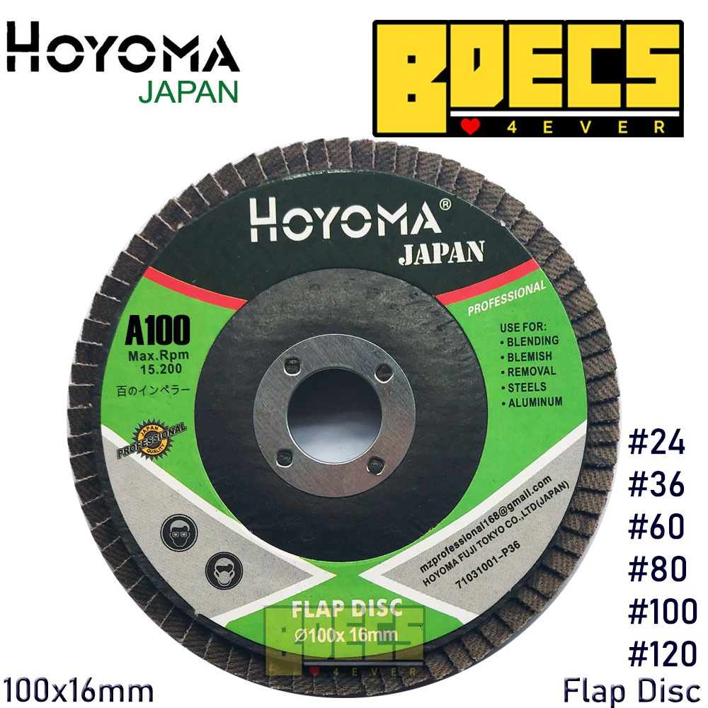 Hoyoma Japan Flap Disc Heavy Duty (1pc) I Bdecs | Shopee Philippines