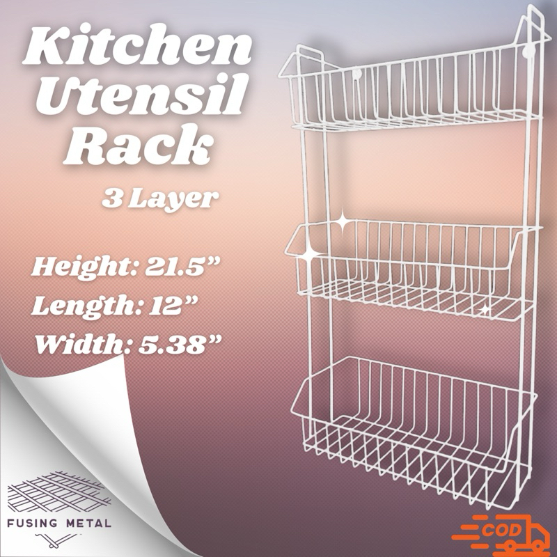 KITCHEN UTENSIL RACK 3 AND 2 LAYER | Shopee Philippines