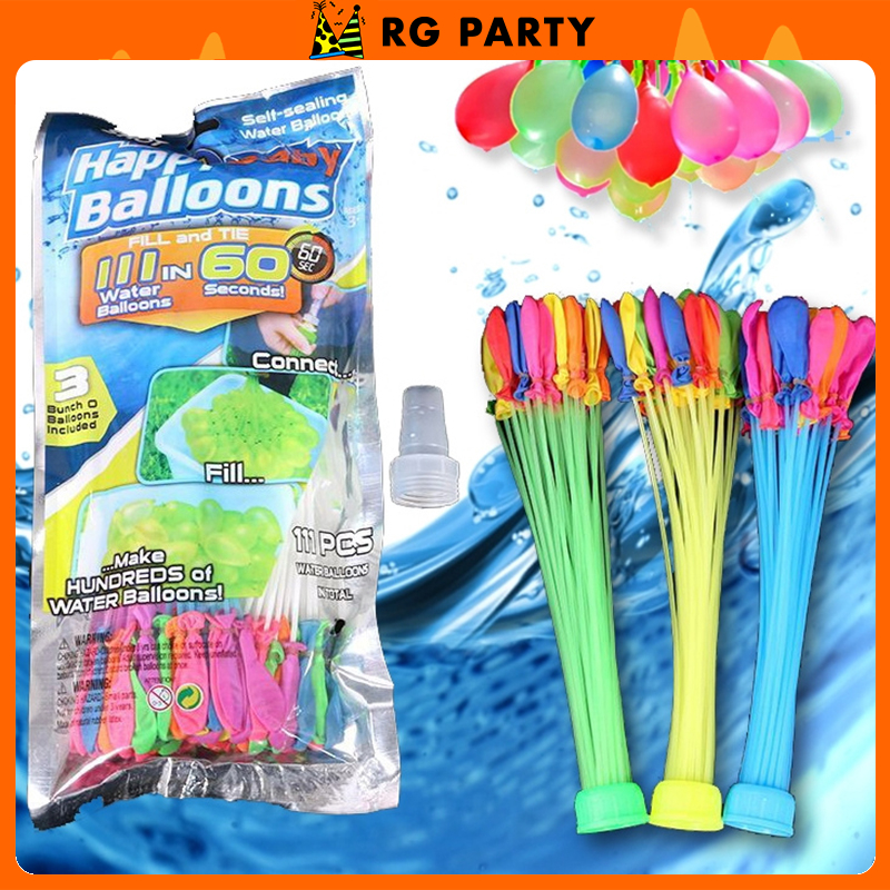 111PCS MAGIC BALLOON Swimming Party Fun Celebrations WATER BALLOONS ...