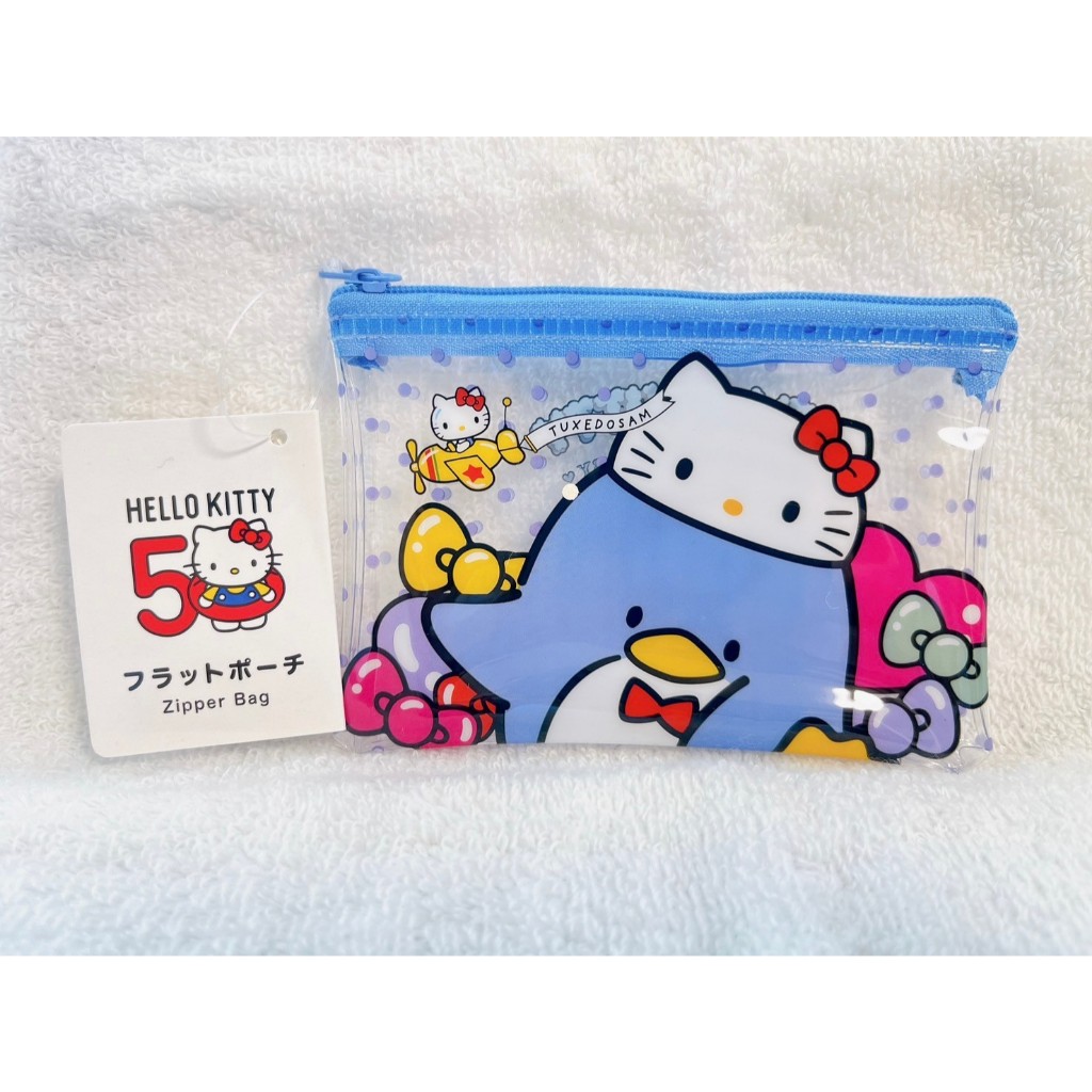 Sanrio Hello Kitty 50th Anniversary Flat Pouch (S) Tuxedo Sam | Shopee ...