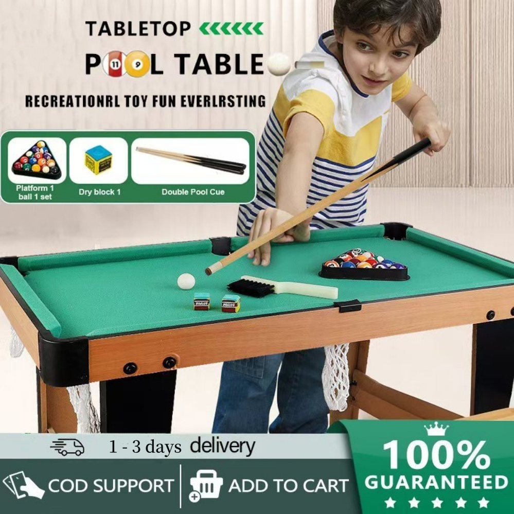 27x14 Inches Mini billiard Table For Kids Wooden Tabletop With Tall ...
