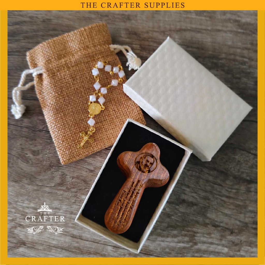 1pc Dark Wood Mini Cross Holding Cross Comfort Cross Praying Cross ...