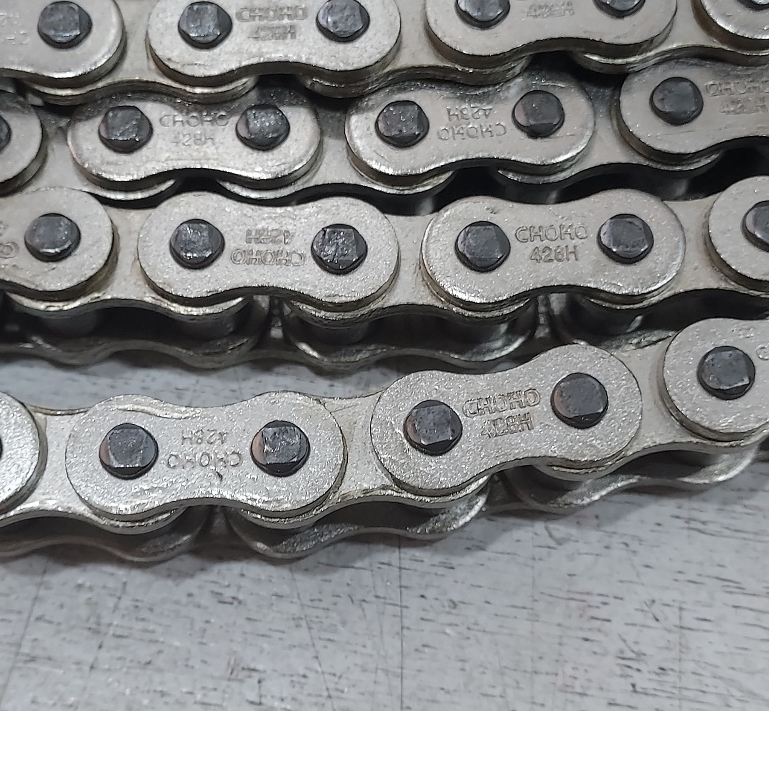 CHOHO ROLLER CHAIN SILVER HD 428H X 120L (MC03AU) | Shopee Philippines