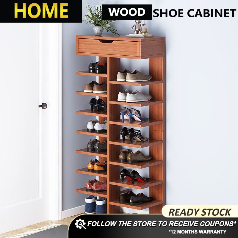HOME FACTOR Multi-layer shoe rack shoe cabinet with drawer modern ...