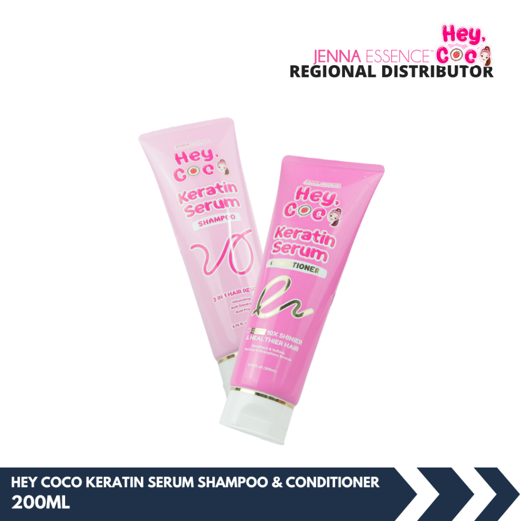 Hey Coco Keratin Serum Shampoo and Conditioner 3in1 Hair Rescue ...