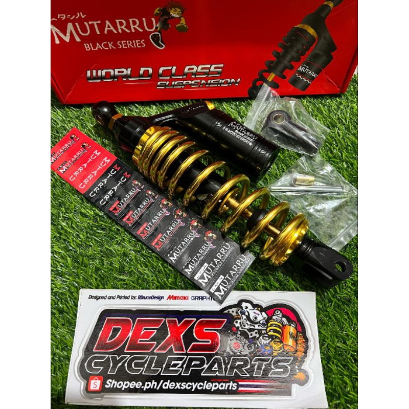 MUTARRU REAR SHOCK W/TANK BLK SERIES MOTO GP SPORT MIO/CLICK/BEAT ...
