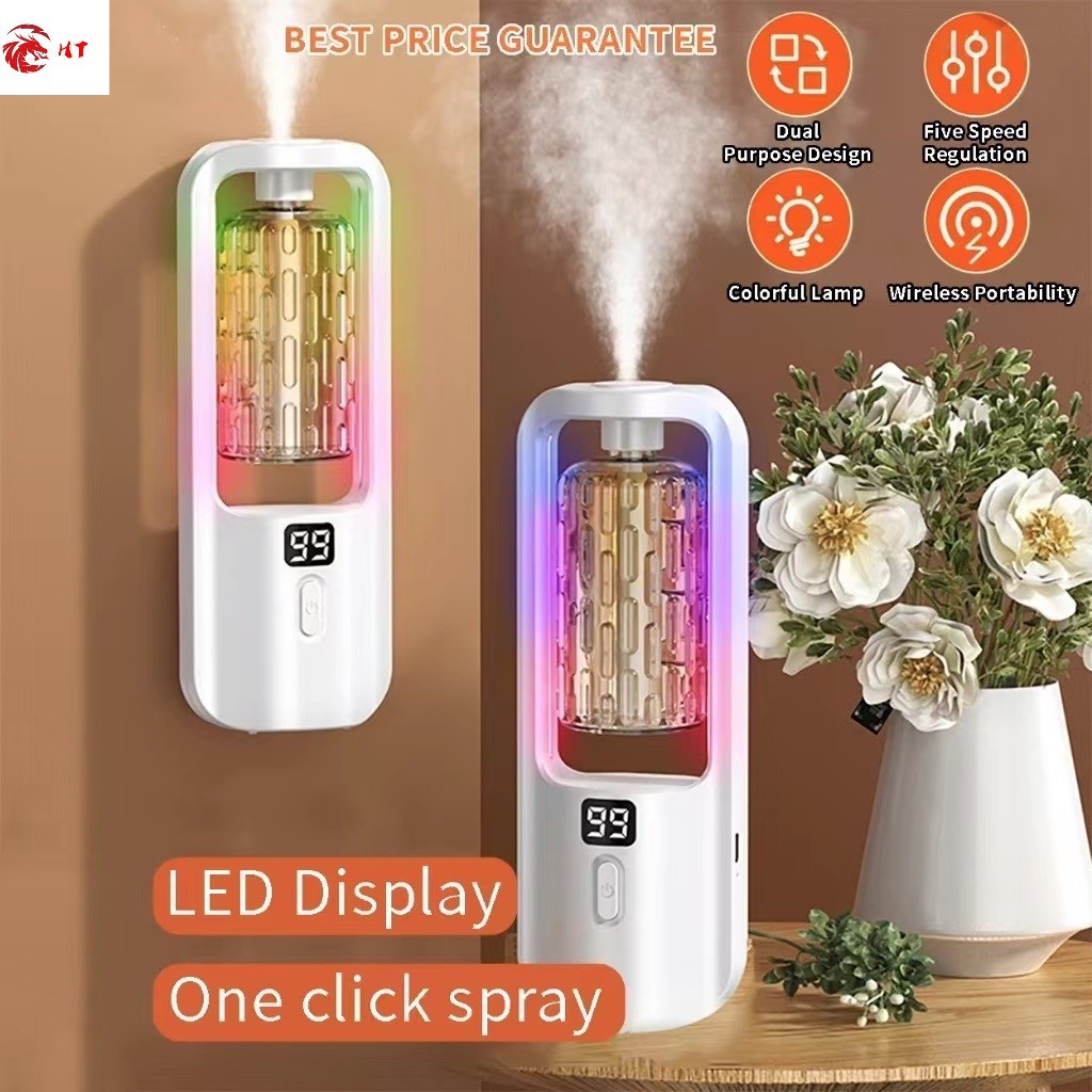 Digital display Rechargeable Fragrance Machine Automatic Aroma Diffuser ...