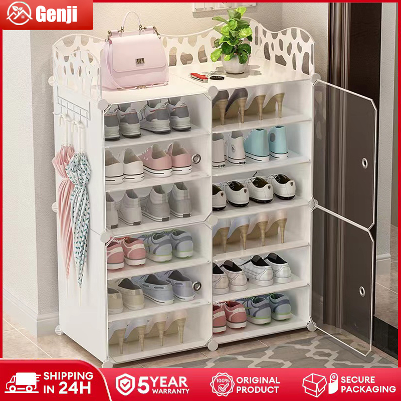 Cabinet Shoe rack with cover shoe organizer shoe storage box dust-proof ...