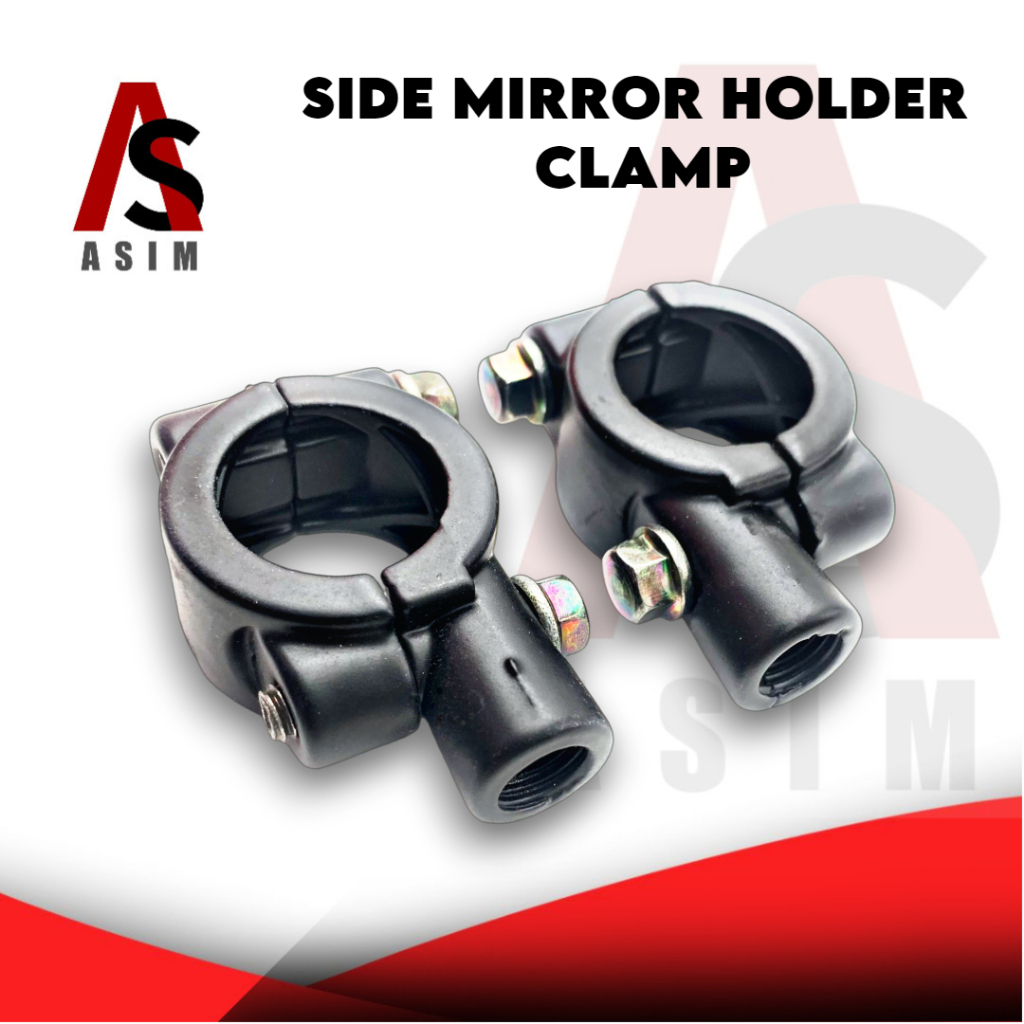 thumbnail image 2 of 10mm To 7/8" Motorcycle Handlebar Mirror Mount Adapter Clamps – Aluminum Alloy, Set Of 2 2 of 6