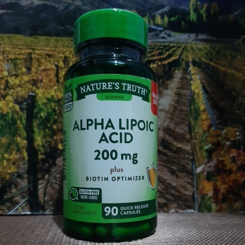 Alpha Lipoic Acid 200mg Plus Biotin 90 Capsules Exp: June 2026 Nature's 