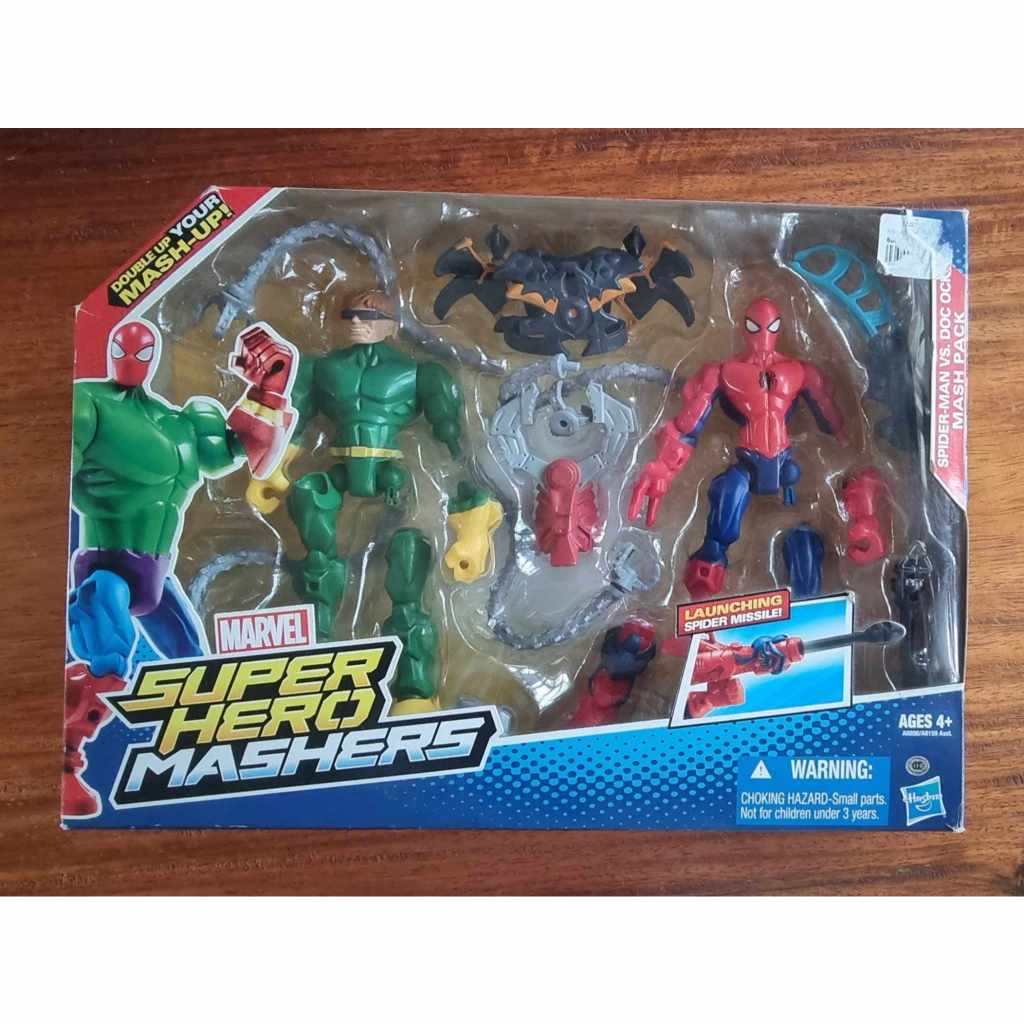 Marvel Super Hero Mashers Spider-Man vs. Doc Ock/ Hulk vs. Loki Mash ...