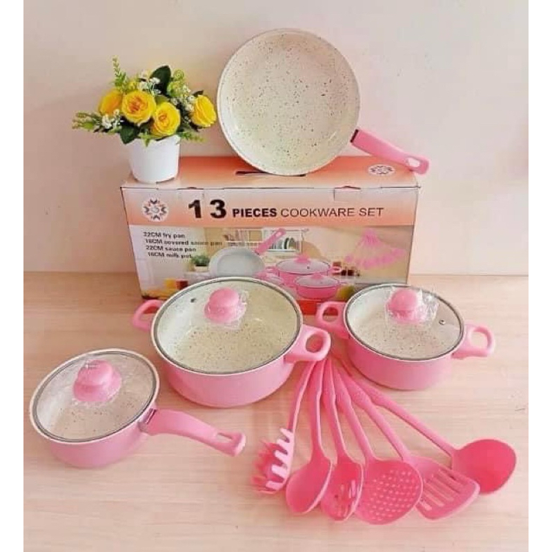 13 PCS COOKWARE SET NONSTICK GOOD QUALITY Shopee Philippines