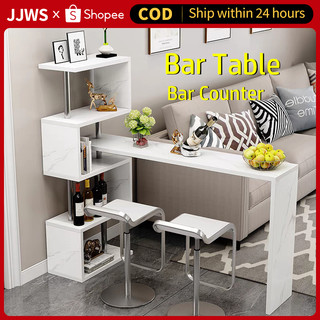 JJWS Bar Table Rotating 360 Swivel Bar Counter Table Modern MINI Coffee ...