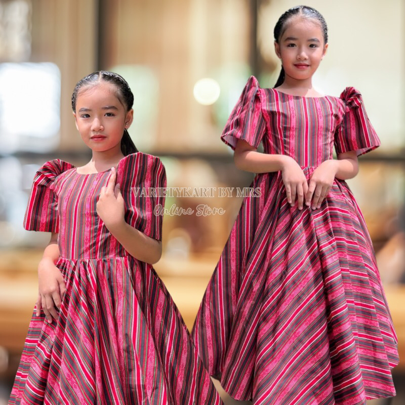 MODERN FILIPINIANA KIDS TRADITION ( BUWAN NG WIKA ATTIRE ) | Shopee ...