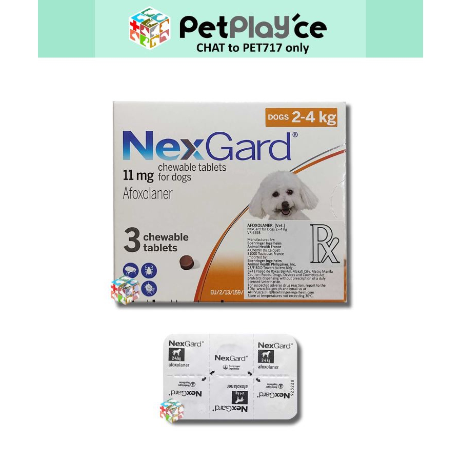 Nexgard Regular Anti Tick & Flea with Free Sticker for DOGS by BI ...