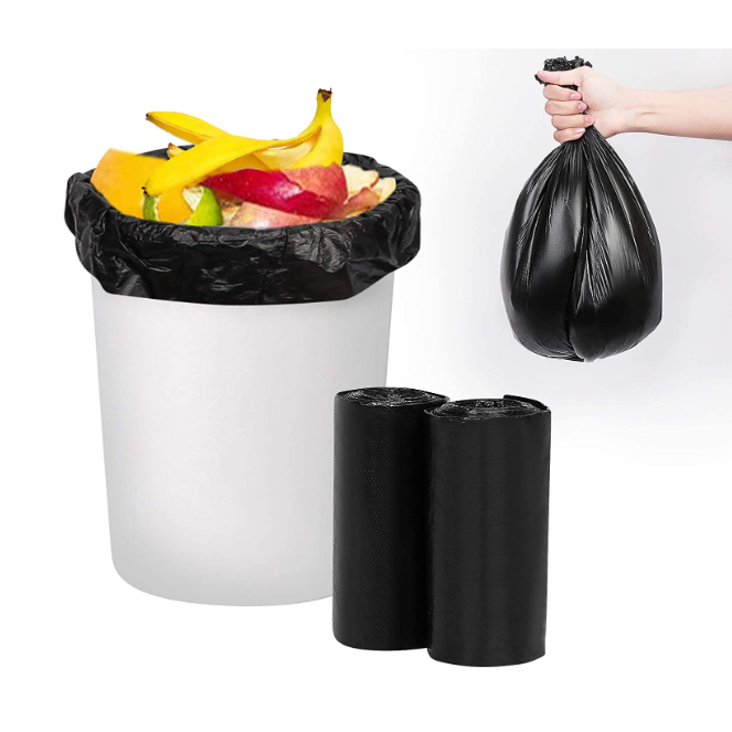 100pcs Garbage Bag Black Thick Disposable Plastic Trash Bag (Small