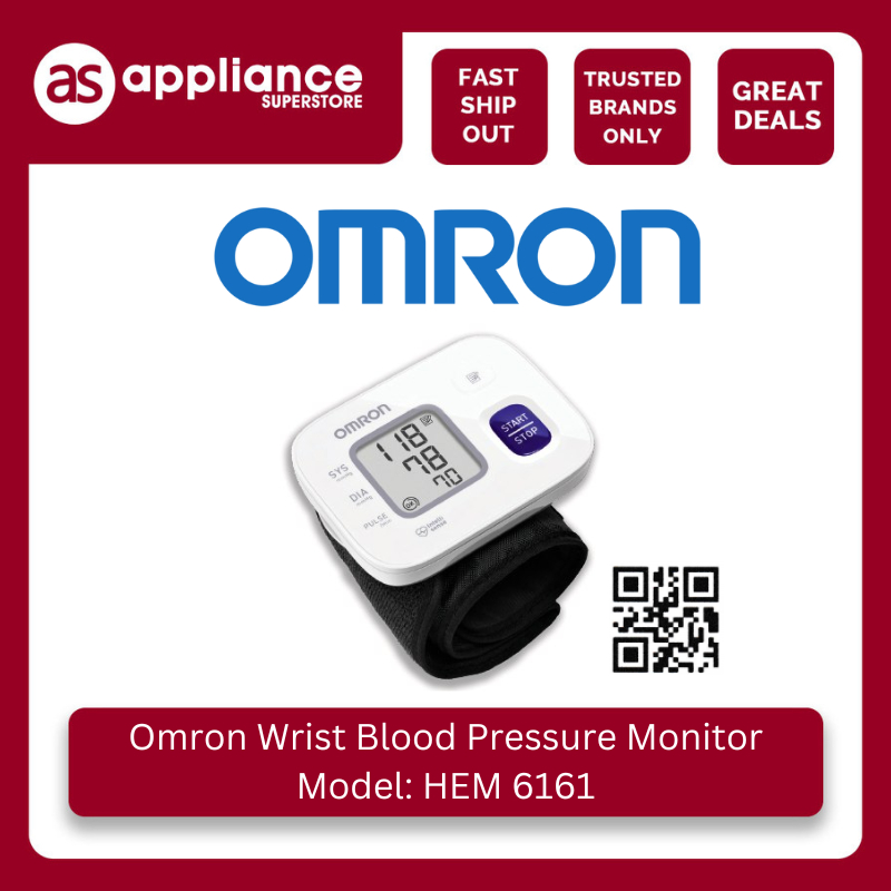 Omron HEM-6161 Wrist Blood Pressure Monitor | Shopee Philippines