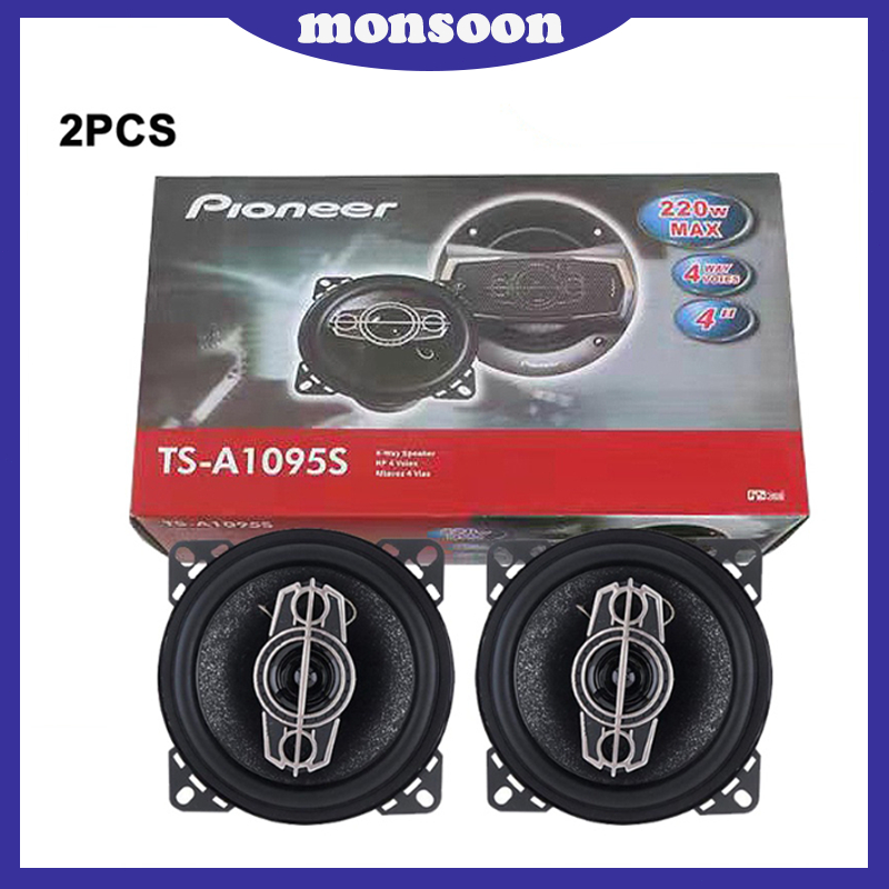 Pioneer TS-A1095S inches WAY Car Speaker 220Watts (SOLD AS PAIR/440W)  Stereo Audio