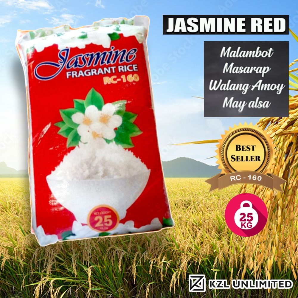 KZLU Jasmine Red Fragrance Rice 25kg RC-160 Sourced Directly from Local ...