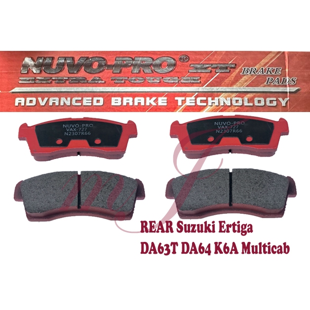 NUVO BRAKE DISC PAD VA-727K/VAX-727K REAR Suzuki Ertiga DA63T DA64 K6A ...