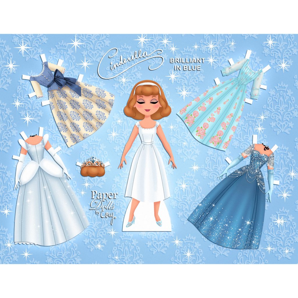 DISNEY PRINCESS PAPER DOLL BY CORY QUALITY PAPER TOY KIDS PERFECT GIFT LOVE BIRTHDAY QUALITY PAPER
