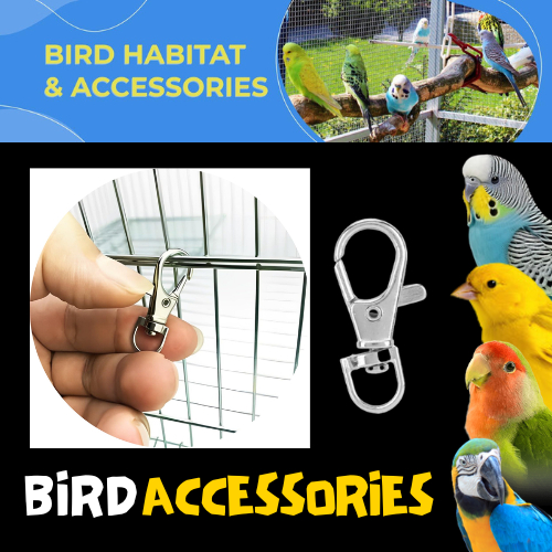 Bird Cage Metal Lock Parrot Accessories Heavy Duty | Shopee Philippines