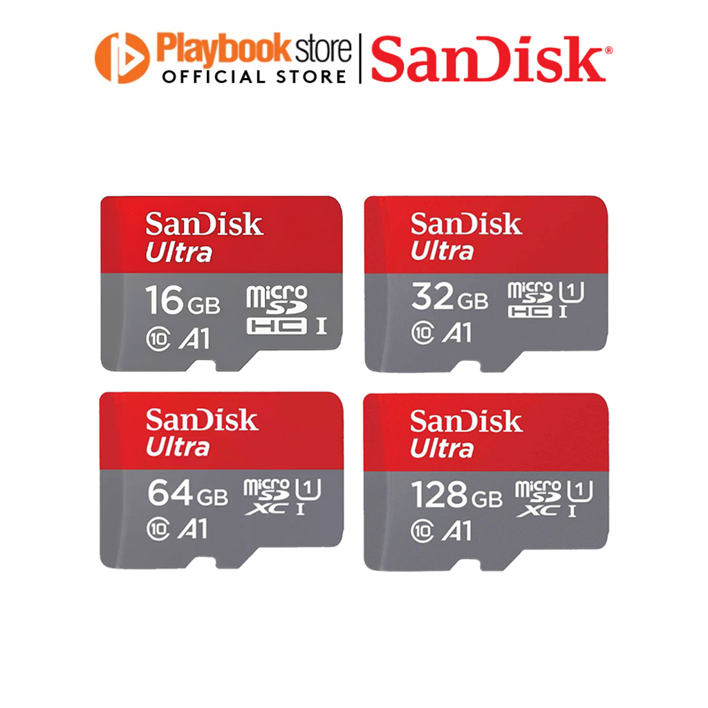 SanDisk Ultra 16GB/32GB/64GB/128GB MicroSDHC MicroSDXC UHSI MicroSD