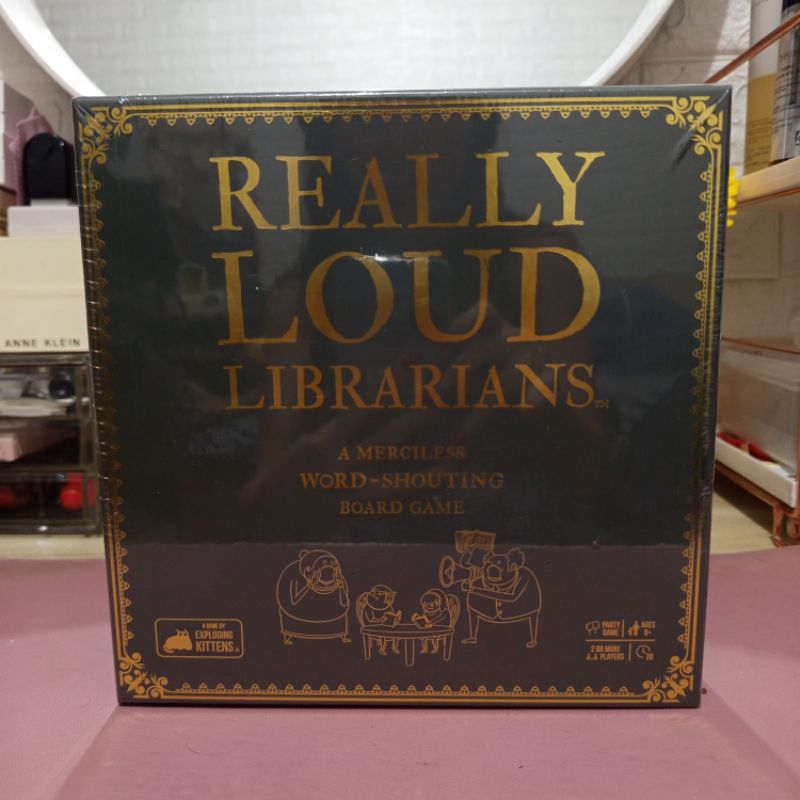  authentic on hand really loud librarians board game by exploding