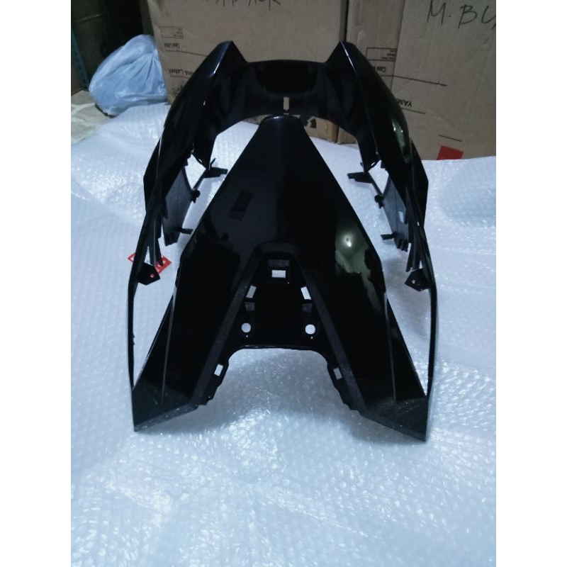 Cover front Set glossy black Honda Beat fi v2 | Shopee Philippines