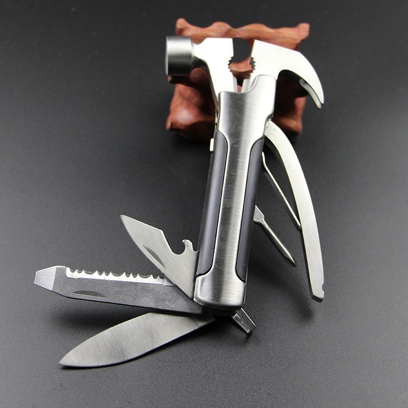 Multi-Function Portable Hammer tools Stainless with Pouch | Shopee ...