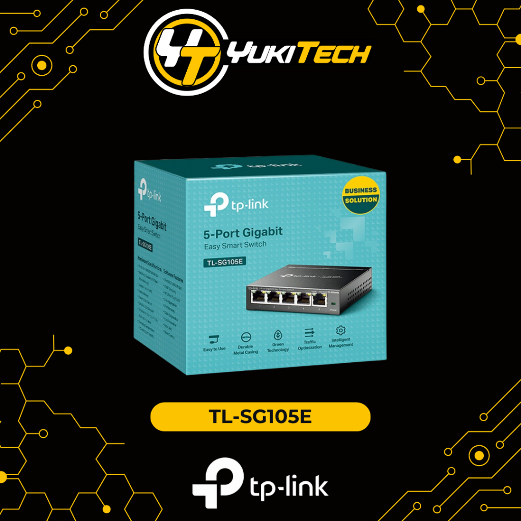 TP-Link TL-SG105E 5-Port Gigabit Easy Smart Switch – New