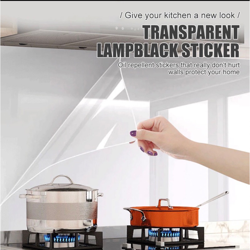 3M Oil Proof Wallpaper For Kitchen Self Adhesive Transparent Wall ...
